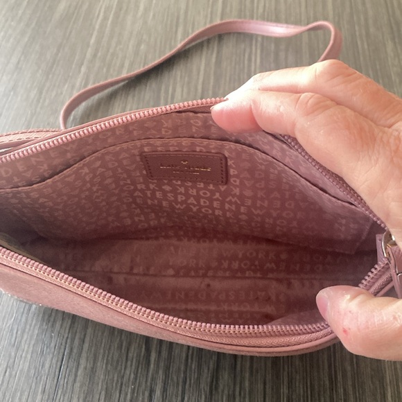 Kate Spade Pink and Silver Crossbody Bag with Glitter Finish - Picture 2 of 4